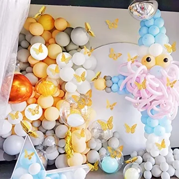 SAOROPEB 3D Butterfly Wall Decor 48 Pcs For Parties