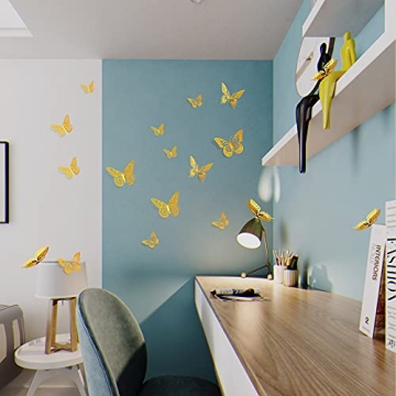 SAOROPEB 3D Butterfly Wall Decor 48 Pcs For Parties