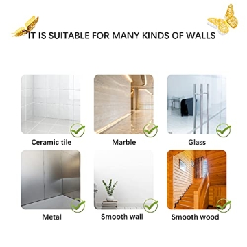 SAOROPEB 3D Butterfly Wall Decor 48 Pcs For Parties