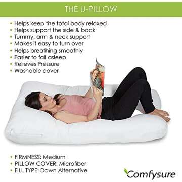 ComfySure Pregnancy Pillow for Comfort and Support