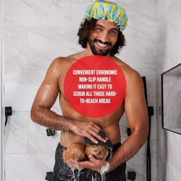 HAPPY NUTS Silicone Body Scrubber for Gentle Exfoliation