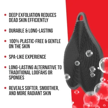 HAPPY NUTS Silicone Body Scrubber for Gentle Exfoliation