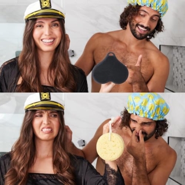 HAPPY NUTS Silicone Body Scrubber for Gentle Exfoliation