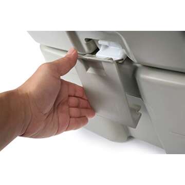 Camco 5.3-Gallon Portable Travel Toilet for Camping Convenience