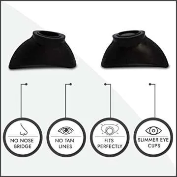 Super Sunnies Slim Flex UV Eye Protection Goggles for Tanning