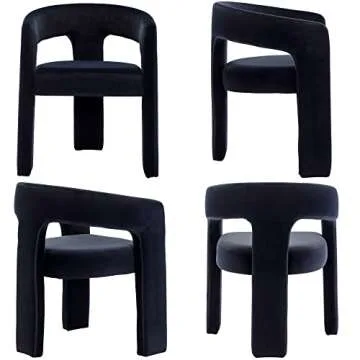 BESTANO Modern Velvet Dining Chairs Set of 4 - Stylish Comfort