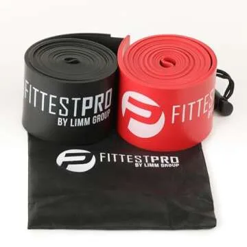 Limm Muscle Compression Floss Bands - Tack and Flossing Bands for Mobility, Fitness, and Recovery - Best for Athletes, Therapy and Injury - Set A: Includes 2 Levels of Compression and Travel Pouch