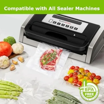 Vacuum Sealer Rolls 6 Pack - 11" & 8" BPA Free Bags