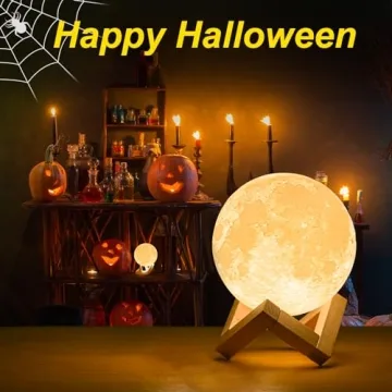 Magical 3D Moon Lamp - Dimmable Touch Control Night Light