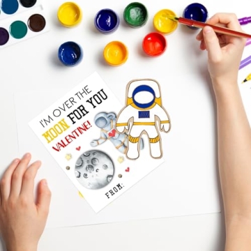 GEECOZYLIFE Kids Valentine's Day Craft Kits - 28 Pack