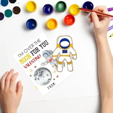 GEECOZYLIFE Kids Valentine's Day Craft Kits - 28 Pack