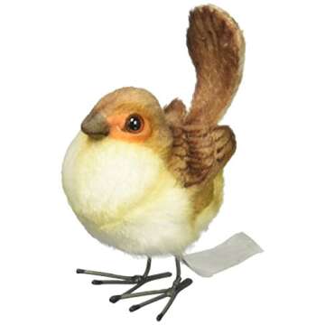Hansa Female Wren Plush Animal Toy, 3"