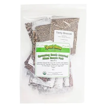 The Sprout House Variety Sample Pack of Mixes -1.5 LBS of 12 Different Sprouting Seeds Mixes - Certi...
