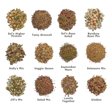 Sprout House 12 Organic Non GMO Sprouting Seed Mixes