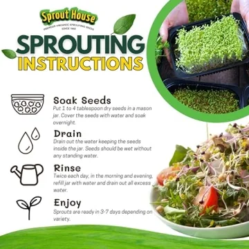 Sprout House 12 Organic Non GMO Sprouting Seed Mixes