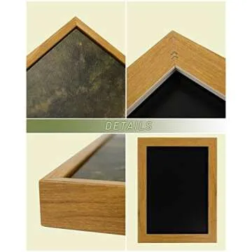 InSimSea Framed Canvas Wall Art Vintage Decor, FLoral Wall Art Decorations Classical Oil Painting Canvas Prints A Bed of Poppies Retro Home Decor Gifts, 12"x16"