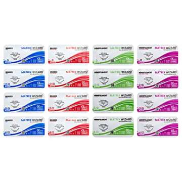 Sterile Sutures Thread with Needle Plus Tools for Medical & Vet Practice