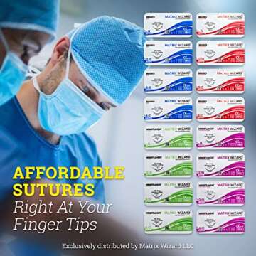 Emergency Suture Kit with Sterile Threads and Tools - 28PK