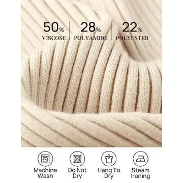 ZESICA Women's Slim Fit Mock Turtleneck Sweater