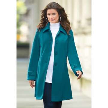 Stylish Roaman's Plus Size Fleece Jacket - Perfect Fit