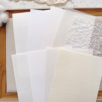 Aromoty 30 Sheets Textured Paper Set for DIY Crafts