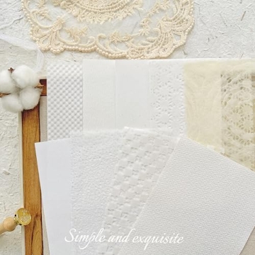 Aromoty 30 Sheets Textured Paper Set for DIY Crafts