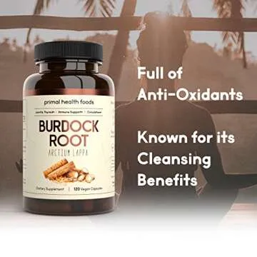 Organic Burdock Root Capsules for Immune and Skin Support