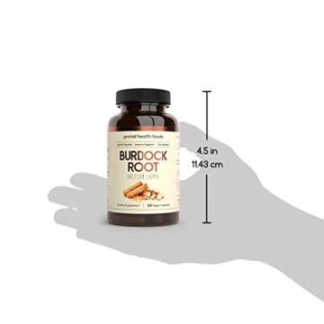 Organic Burdock Root Capsules for Immune and Skin Support