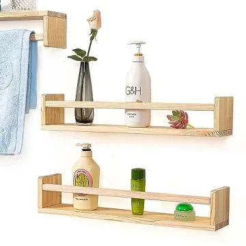 MBYD Floating Bookshelves – Handmade Natural Wood Shelves