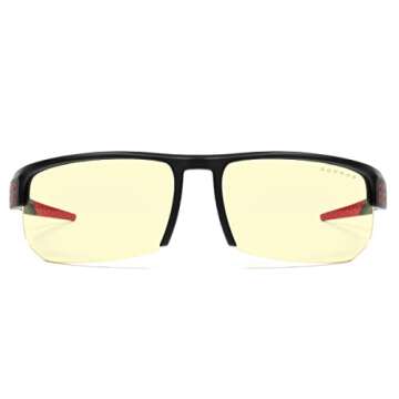 Gaming Glasses | Blue Light Blocking Glasses | Torpedo 360/Onyx by GUNNAR | 65% Blue Light Protection & Sun Lens, 100% UV Light, Anti-Reflective To Protect & Reduce Eye Strain & Dryness