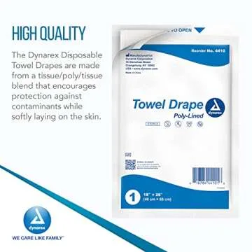 Dynarex Sterile Disposable Towel Drapes for Healthcare