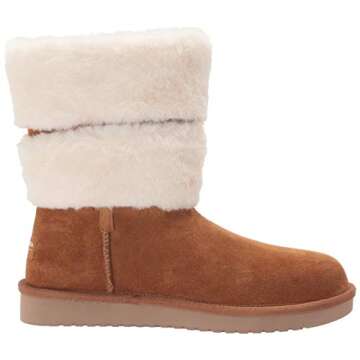 Koolaburra by UGG Women's Dezi Short Mid Calf Boot, Chestnut, 9 US