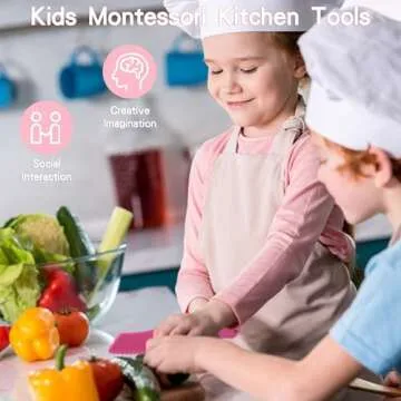 WaterSummer Kids Kitchen Tools Set for Real Cooking Fun