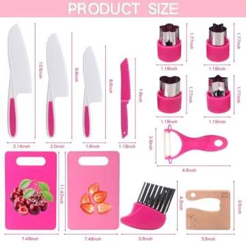 WaterSummer Kids Kitchen Tools Set for Real Cooking Fun