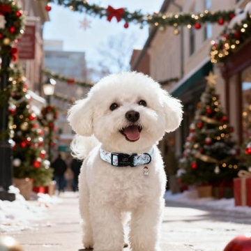 UP URARA PUP Snowman Dog Collar - Stylish Winter Accessory