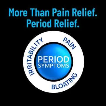 Pamprin Multi-Symptom Formula, with Acetaminophen, Menstrual Period Symptoms Relief including Cramps, Pain, Bloating, and Irritability 40 Caplets