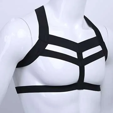 Stylish Nylon Body Chest Harness for Men - Nightlife Essential