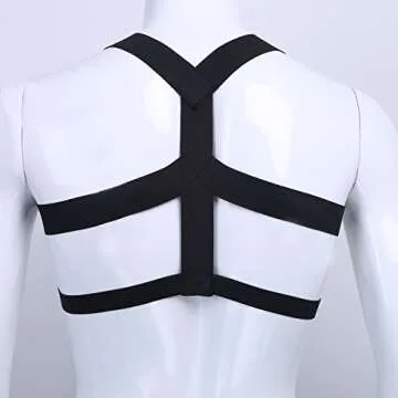 Stylish Nylon Body Chest Harness for Men - Nightlife Essential