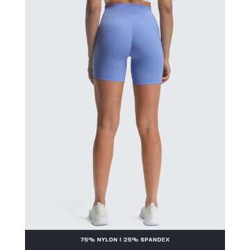 Stylish Aoxjox Luna High Waisted Biker Shorts for Women