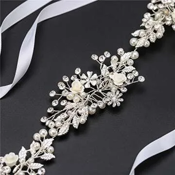 FANGZHIDI Rhinestone Wedding Headpiece for Brides