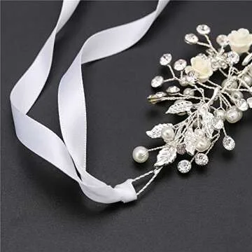 FANGZHIDI Rhinestone Wedding Headpiece for Brides