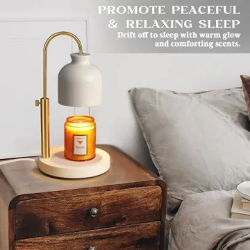 Dimmable Candle Warmer Lamp with Timer Elegant Home Decor