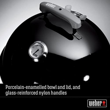 Weber Smokey Mountain Cooker 14.5-inch Black Charcoal Smoker