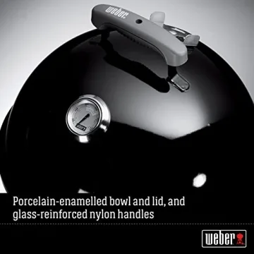 Weber Smokey Mountain Cooker 14.5-inch Black Charcoal Smoker