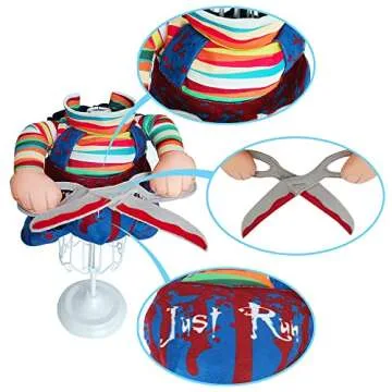 NACOCO Dog Halloween Scissors Style Doll Costume Pet Christmas Cosplay Adjustable Doll Funny Special Clothes Puppy Party Clothes for Small Dogs Cats (Medium)