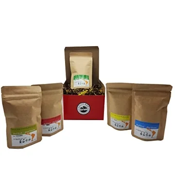 Gourmet Coffee Gift Set with Organic Beans from Latin America