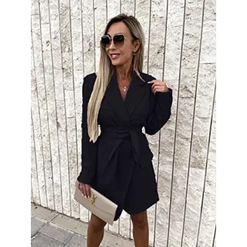 Stylish Women's Asymmetric Blazer Dress for Events