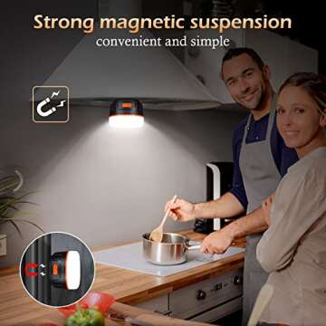 Sinvitron Camping Lantern 1000LM, 5200mAh Camping Lights with Remote Control, Up to 150H Running, 5 Lighting Modes,IPX5 Waterproof Emergency Light for Home,Power Outages, Hiking,Fishing (Org)