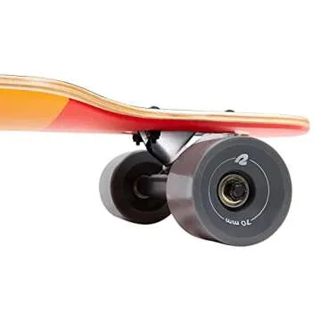 Retrospec Rift Drop-Through Longboard Skateboard Complete Canadian Maple Wood Cruiser w/Drop-Through Trucks for Commuting, Cruising, Carving & Downhill Riding