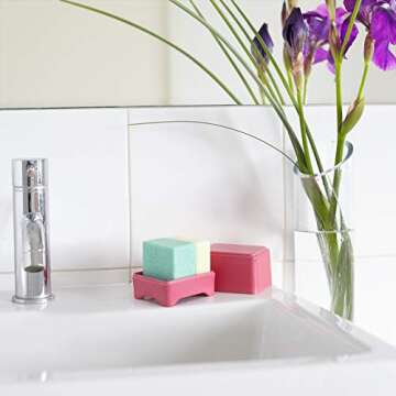 Ethique Lilac In-Shower Container for Shampoo and Conditioner Bars (Pack of 1)